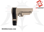 SB TACTICAL SBA3X 5-POSITION ADJUSTABLE PISTOL STABILIZING BRACE FDE FLAT DARK EARTH - SBA3-02-SB SBA3X-02-SB SBA3