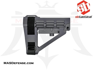 SB TACTICAL SBA4 5-POSITION ADJUSTABLE AR-15 PISTOL STABILIZING BRACE - STEALTH GREY - SBA4-03-SB GRAY SBA4X-03-SB SBA4