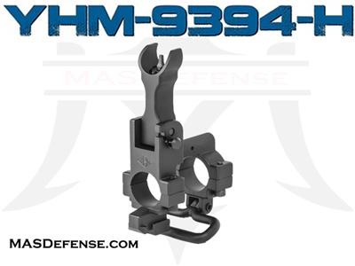 YHM FLIP UP HOODED SIGHT W/ BAYONET LUG SLING .750 - YHM-9394-H