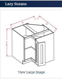 BASE LAZY SUSAN CORNER 33