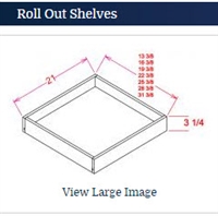 Shaker Navy Blue Roll Out Tray 27