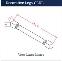 Oxford Toffee Classic Decorative Leg