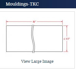 Shaker Antique White Toe Kick 4 1/2 h x 1/4 d x 96''