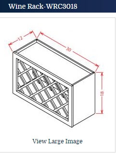 Shaker Antique White Wine Rack  3018