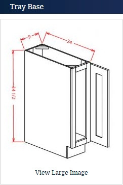 Shaker Cinder Base Cabinet 09