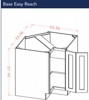 Dark Shaker Cinder Base Easy Reach Cabinet 33