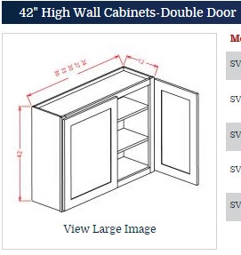 Dark Shaker Cinder Wall Cabinet 2742