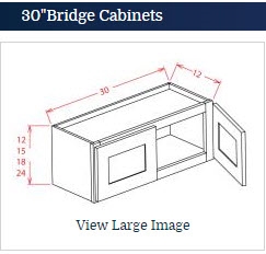 Dark Shaker Cinder Wall Cabinet 3015