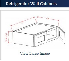 Dark Shaker Cinder Wall Cabinet 301524