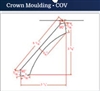 Shaker White Cove Crown Moulding 2 d x 3 h x 96 l