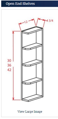 WALL END SHELF 636