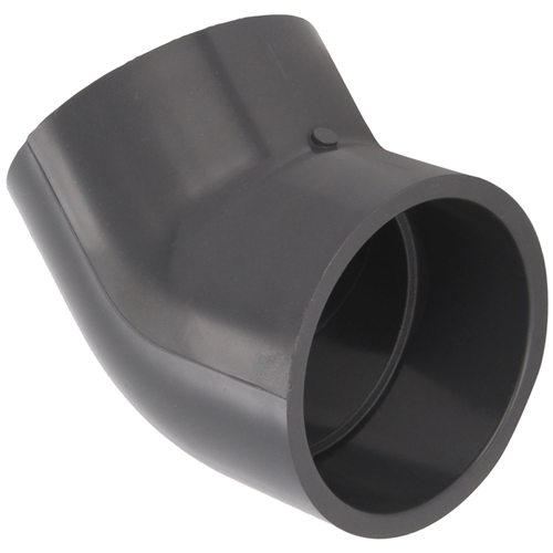 45 Degree Slip Gray Elbow Fitting for Schedule 40 PVC Pipe