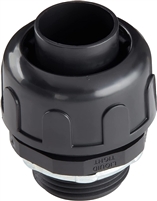 Black Liquid Tight Conduit Straight Fittings