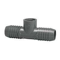 PVC Insert CombinationTee - BARB x BARB x FPT