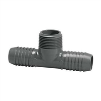 PVC Insert CombinationTee - BARB x BARB x MPT