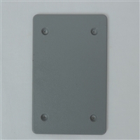 Weatherproof - BC-1XVP Non Metallic GREY PVC SINGLE Gang Blank Cover