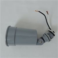 Weatherproof - H-1VP  Non Metallic GREY PC SINGLE Lamp Holder