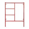 5' X 6' 7" W-Style Double Ladder Scaffold Frame with Candy Cane Locks
