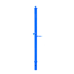 42" S-Style Male Scaffold Guard Rail Post w/Flip Locks