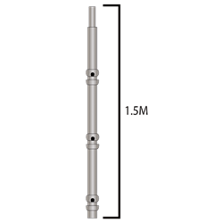 Cup Lock 1.5M Vertical w/Spigot