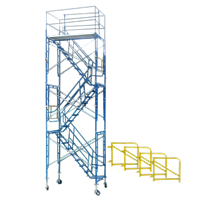 21' Rolling Scaffold Stair Tower ( 21'-2" - 22'-4")