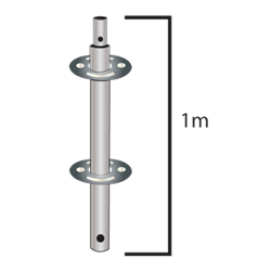 2-Ring 1.0M Pin & Ring Standard Vertical w/Spigot