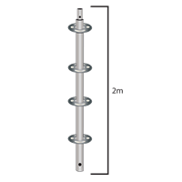 4-Ring 2.0M Pin & Ring Standard Vertical w/Spigot