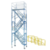 21' Rolling Scaffold Stair Tower ( 21'-2" - 22'-4")