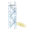 28' Rolling Scaffold Stair Tower (27'-8" - 28'-10")