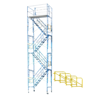 28' Rolling Scaffold Stair Tower (27'-8" - 28'-10")