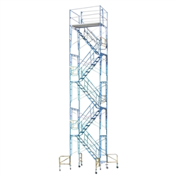 33' Rolling Scaffold Stair Tower