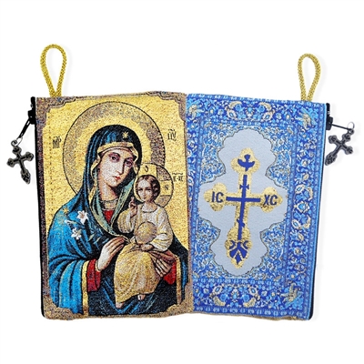 "Mary the Eternal Bloom" Icon Pouch 5 3/8" x 4"