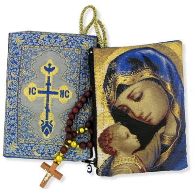 Madonna & Child Icon Rosary Pouch