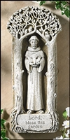 15" St. Francis Garden Plaque