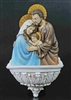 Holy Family Font, Hand-Painted Colors, 9"