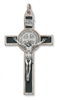 3" SILVER ST. BENEDICT CRUCIFIX