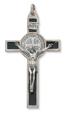 3" SILVER ST. BENEDICT CRUCIFIX
