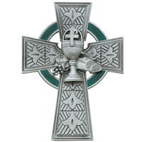 4 3/4" Pewter Celtic Communion Cross