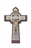 5 3/4 Cherry/Silver Celtic Crucifix