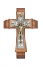 11" Walnut Celtic Sick Call Crucifix