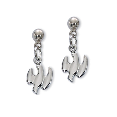 Rhodium Plated Holy Spirit Earrings