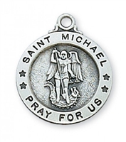 STERLING SILVER ST. MICHAEL MEDAL