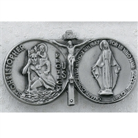 ST. CHRISTOPHER/MIRACULOUS VISOR CLIP