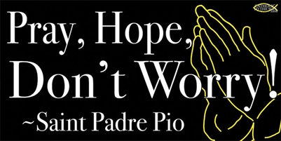 St. Padre Pio Bumper Sticker