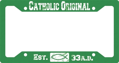 Catholic Original Green Plate Frame