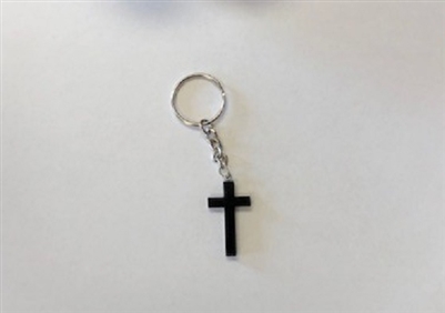 Wooden Cross Key Chain