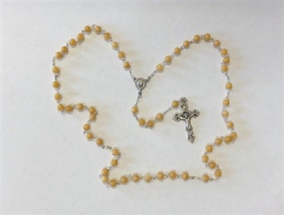 Tan Rosary, 18"