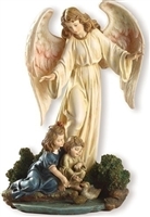 8.5" GUARDIAN ANGEL WITH CHILDREN