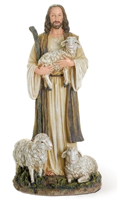 12" GOOD SHEPHERD FIGURINE