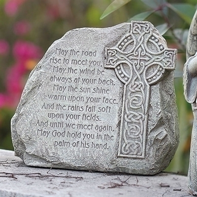 8.25" CELTIC CROSS GARDEN STONE